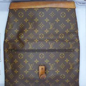 70's, 80's vintage Louis Vuitton monogram Pochette Pliante clutch, document  bag. at 1stDibs